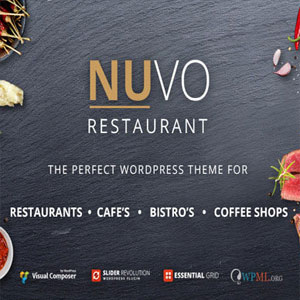 دانلود قالب رستورانی وردپرس Nuvo رایگان
