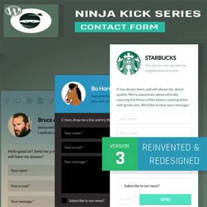 دانلود افزونه ایجاد فرم تماس Ninja Kick: Contact Form وردپرس نسخه 3.4.2