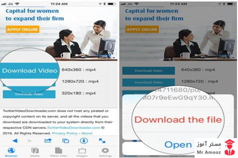 چهار روش دانلود فیلم و عکس از توییتر6