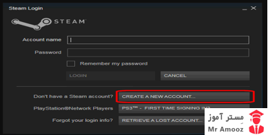 ساخت اکانت استیم 4