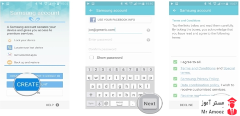 ساخت اکانت سامسونگ6