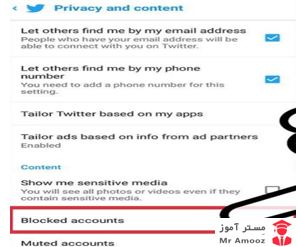 بلاک و رفع بلاک در توییتر17